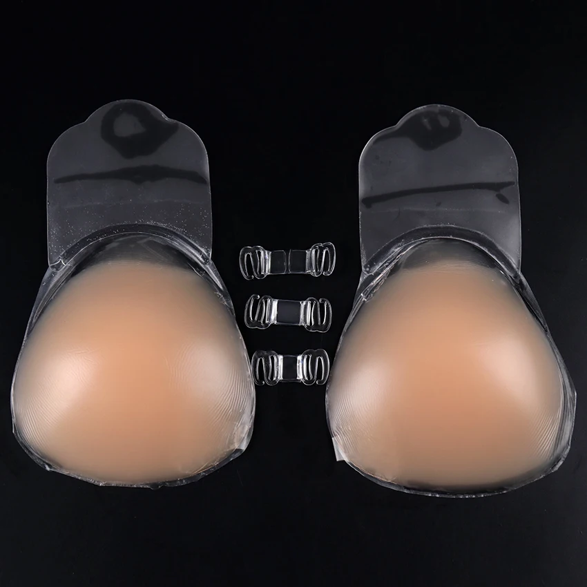 

Women Breast Petals Invisible Bra Silicone Nipple Covers Push Up Invisible Bra Top Reusable Adhesive Tape Bra 1Pair