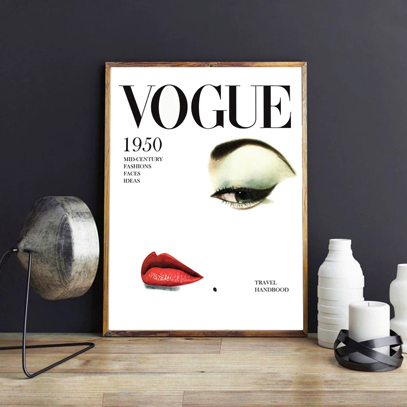 Vogue модный стиль скандинавские украшения стены искусства Постеры холсты и принты