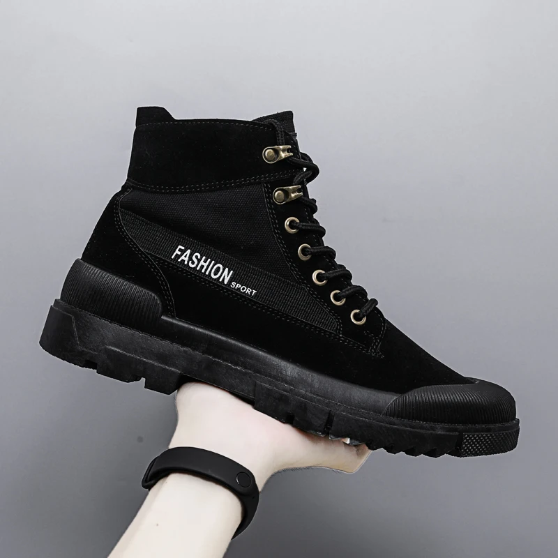 Зимние мужские ботинки 2020 уличные парусиновые Bota Masculina повседневные рабочие с