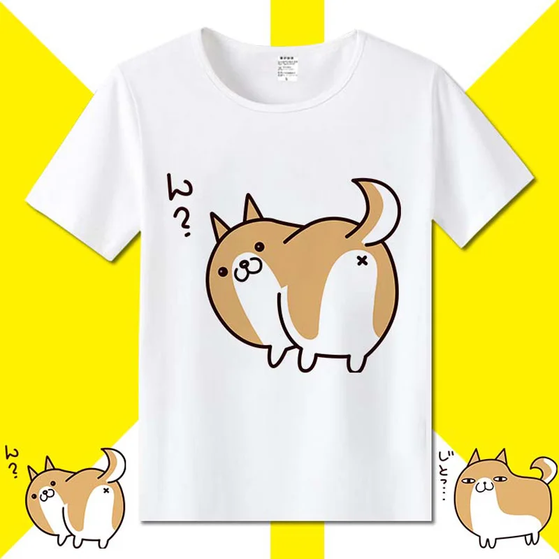 Новая летняя мужская футболка Doge для костюмированной вечеринки с рисунком из