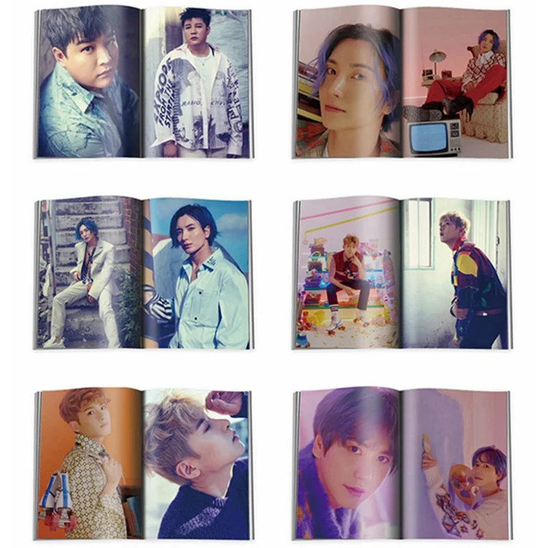 Kpop Super Junior альбом HD фотография Time_slip периферийные Мини Фотоальбом книга подарок плакат картина