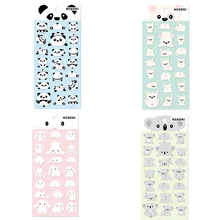 Cute Panda Dog Koala Rabbit Bullet Journal Stickers Diary Sticker Scrapbook Decoration PVC Stationery Stickers