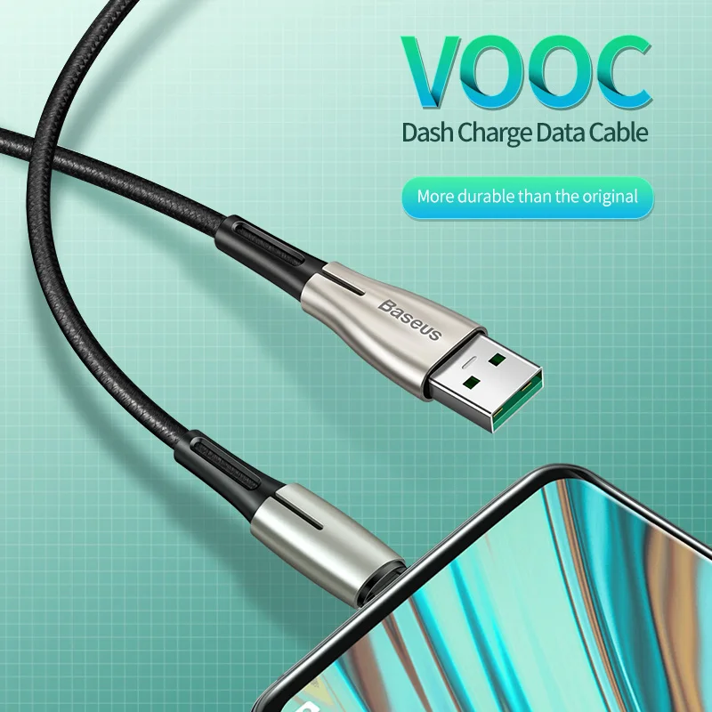 Baseus Micro USB кабель VOOC 4A Flash Charge для OPPO MicroUSB кабель 2A зарядное устройство для samsung huawei Android кабель мобильного телефона 2 м