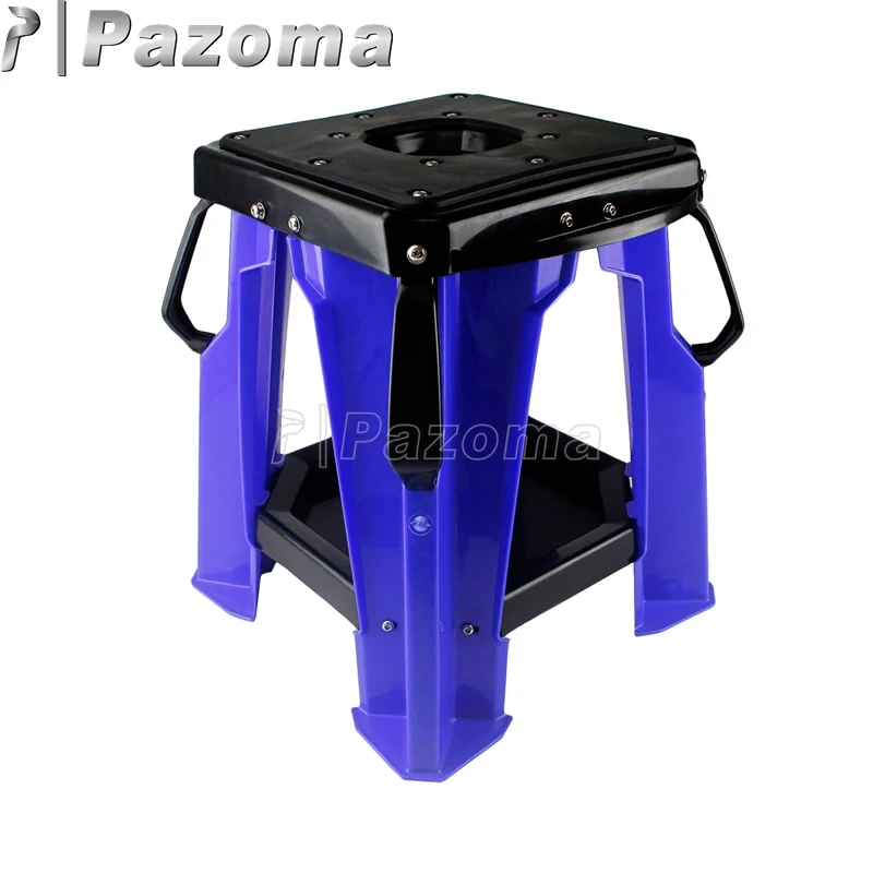 Синий Оранжевый мотоциклетный стенд для мотокросса для Honda Yamaha Suzuki KTM MX EXC SX WR DRZ KLX KX YZ Enduro внедорожный рабочий стенд - Цвет: Синий