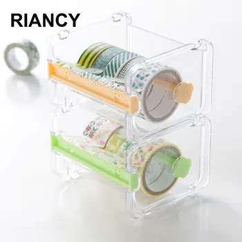 

Kawaii Color Plastic Washi Tape Dispenser Washi Tape Holder Kantoorartikelen Office Supplies Rose Gold Stationery 02568