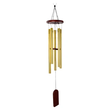 

Yard Gifts Deep Tone Balcony Garden Memorial Patio Wood Durable Living Room For Outside Home Wind Chimes Hook Hanging