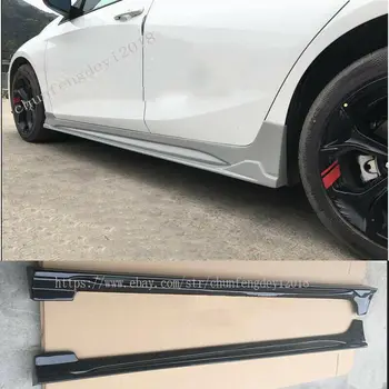 

2PCS Side Skirts Spoiler Body Kits Primer Car accessories Car modification Fit For Chevrolet Malibu XL 2016-2018