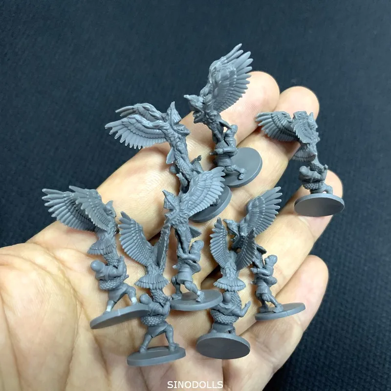 Много подземелья и дракон миниатюры zombicid Kickstarter настольная игра D& D ролевые игры Фигурки игрушки подарок - Цвет: DE407 6pcs 20mm