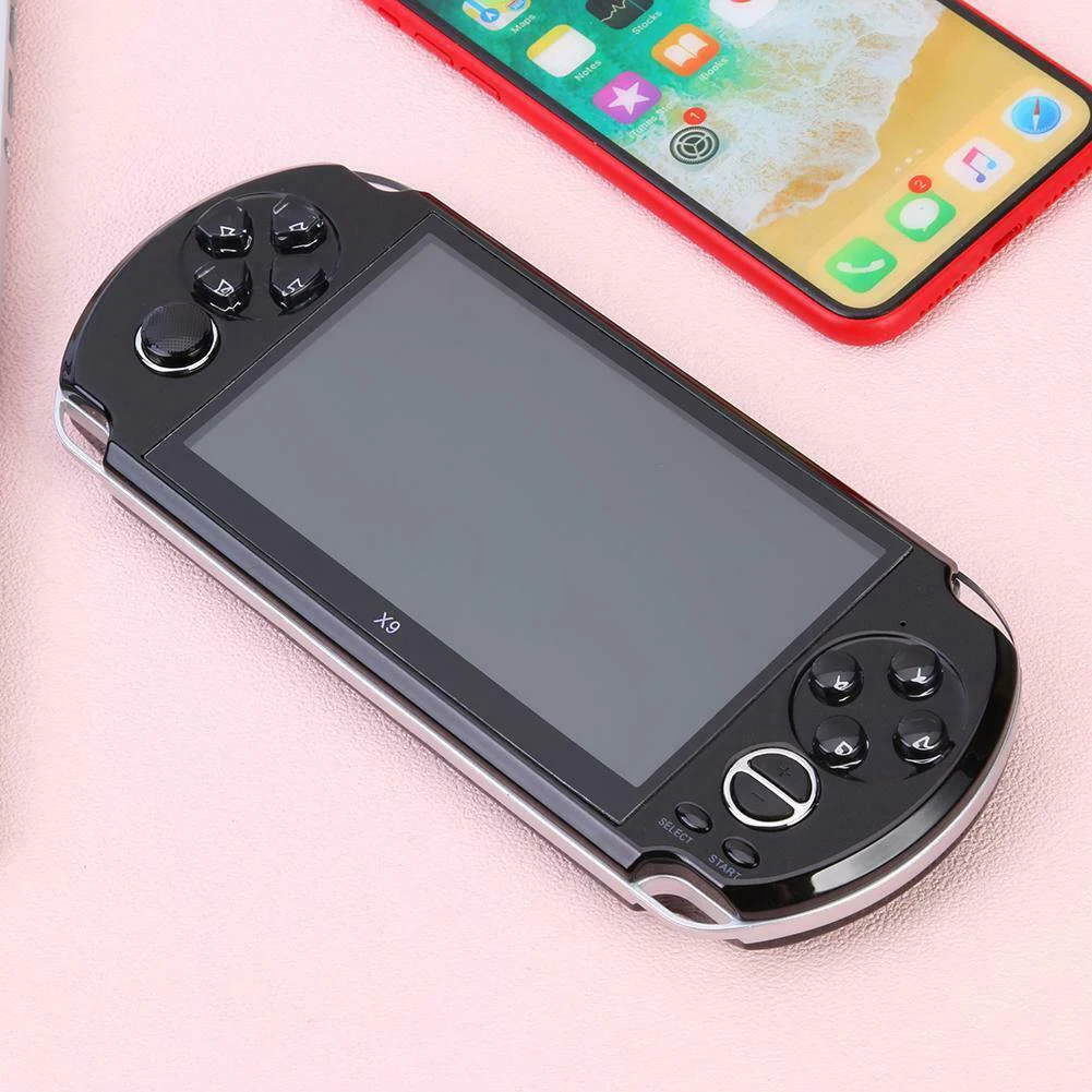 5.1 Inch Movies Player Handheld Video LCD Display Rechargeable Game Console Camera Kids Music Gift
