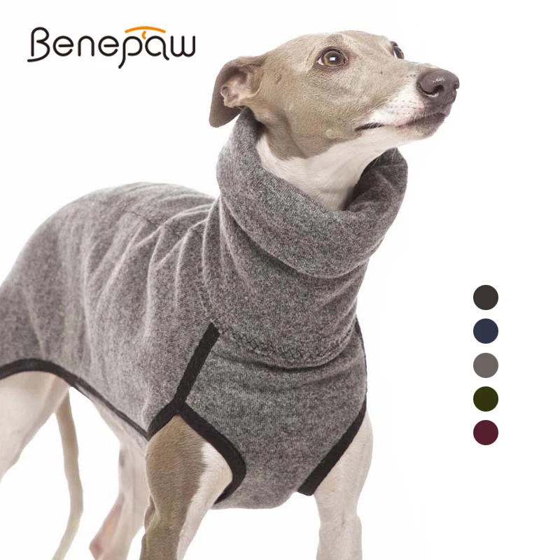 Benepaw Durable Warm Fleece Dog Clothing Winter Soft Comfortable High Neck Pet Jacket Clothes For Small Medium Large Dogs