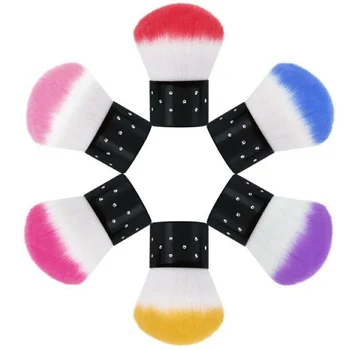

Nail Art Dust Powder Brush Remover Cleaner Soft UV Gel Polish Manicure Tool Blush Makeup Cosmetic Foundation random color
