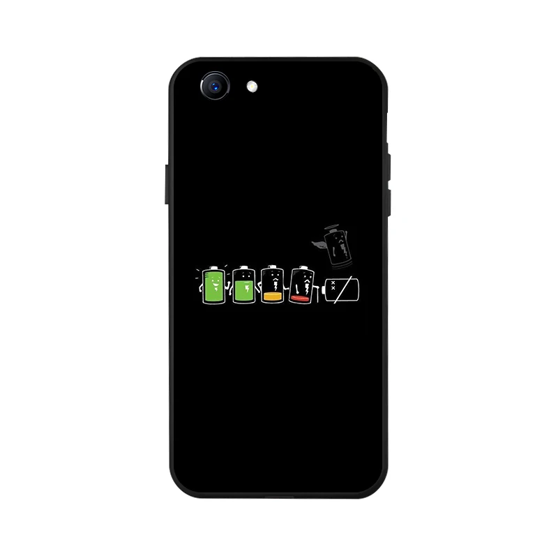 X008 Fashion Black Silicone Case For OPPO Realme 1 Cases Soft TPU Phone Cover For Oppo A79 A71 A59 F3 F11 Coque Bumper Fundass - Цвет: X008