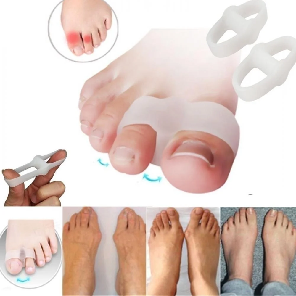 Corrector Pain Relief Stretchers Bunion Toe Separators Gel Straighteners 2 Holes Corrector Pain Relief Stretchers Bunion Toe Separators Gel Straighteners 2 Holes