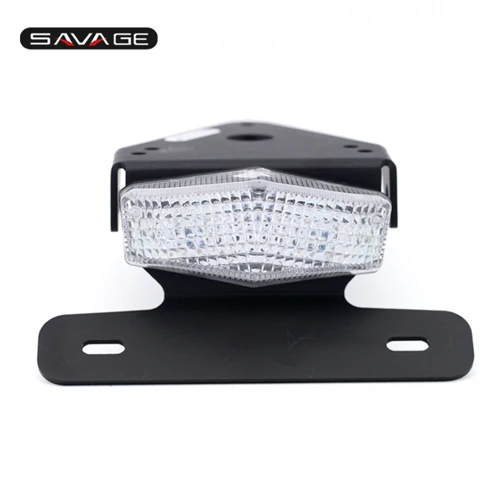 Прозрачный Держатель номерного знака светодиодный кронштейн задний светильник для HONDA XR 250R/400R XR250R XR400R 96-04 мотоцикл ХВОСТ Tidy Fender Eliminator - Цвет: Прозрачный