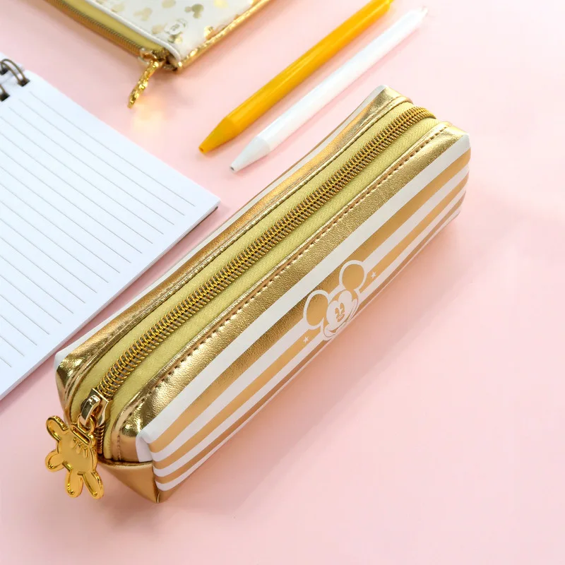 Hot Genuine Disney classic bag Golden Mickey Minnie Authentic Multi-Function Fashion bag Pencil-box Children toy birthday gift