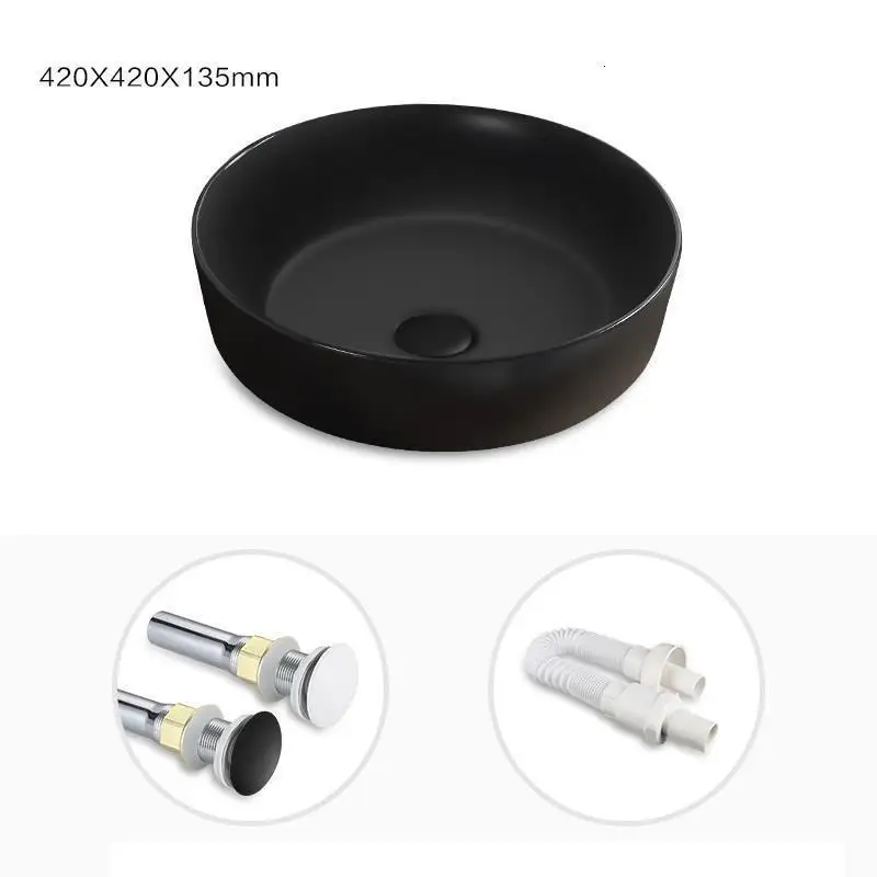 Banyo Waschtisch Salle Bain wastatel Black Da Appoggio Bagno De Mano Pia Para раковина для ванной комнаты Lavabo Cuba Banheiro умывальник