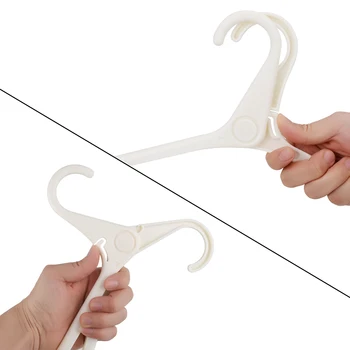 

5pcs Clothes Hanger Multifunction Folding Hanger Portable Coat Hanger Foldable Clothes Drying Rack for Traveling Business Trip