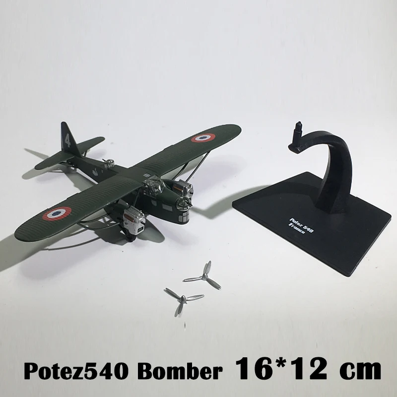 1:144 WW2 французский Potez540 бомбардировщик истребитель статические дисплей Модель литья под давлением пластик тонкая коллекция студенческий подарок