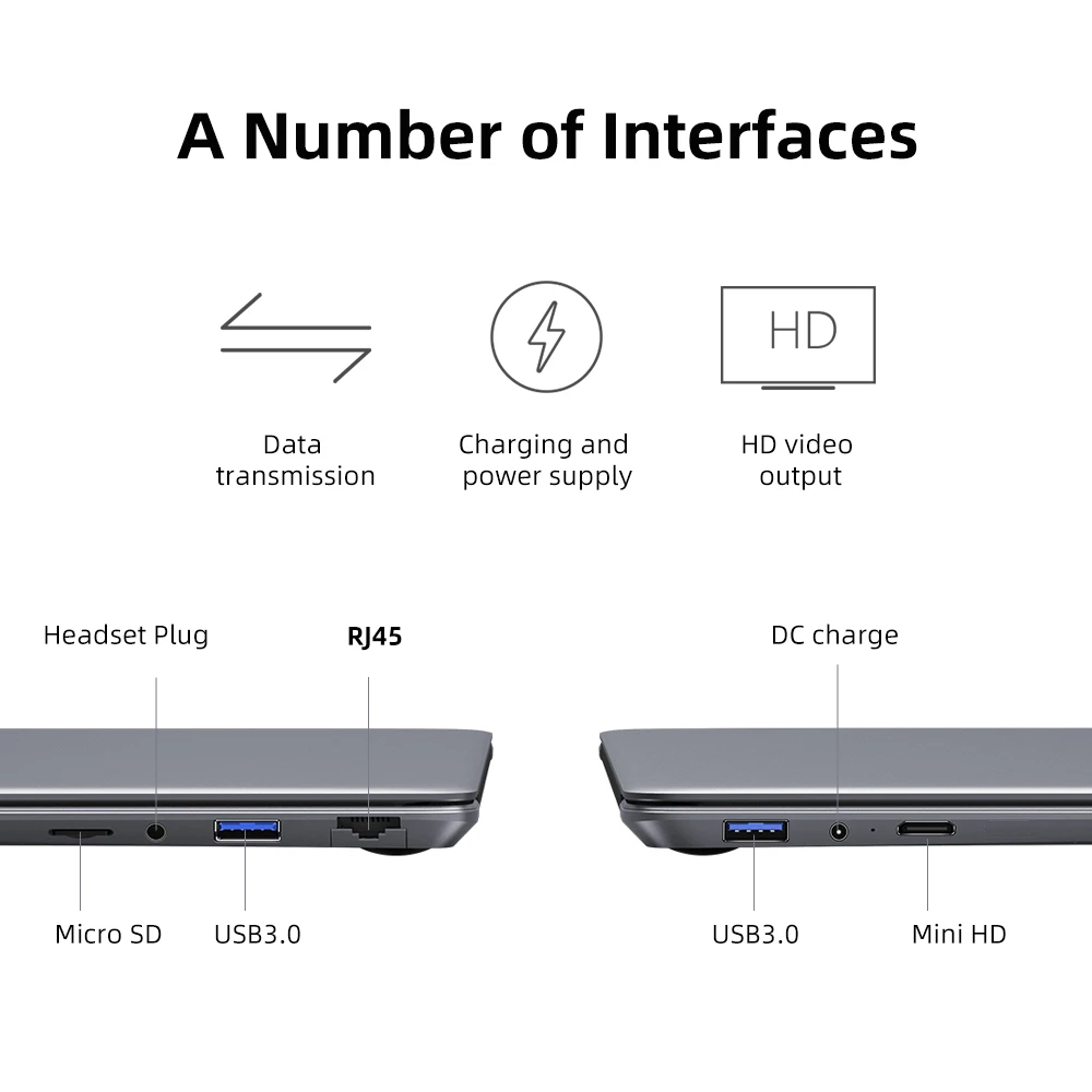 Ноутбук CHUWI HeroBook Plus 15 6 дюйма LPDDR4X 12 Гб 256 ГБ SSD Intel Celeron J4125 четырехъядерный Windows 10