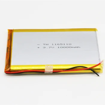 

Rechargeable 10AH lipo battery cell 3.7v size 11*65*110mm 10000mah li polymer battery for power bank laptop
