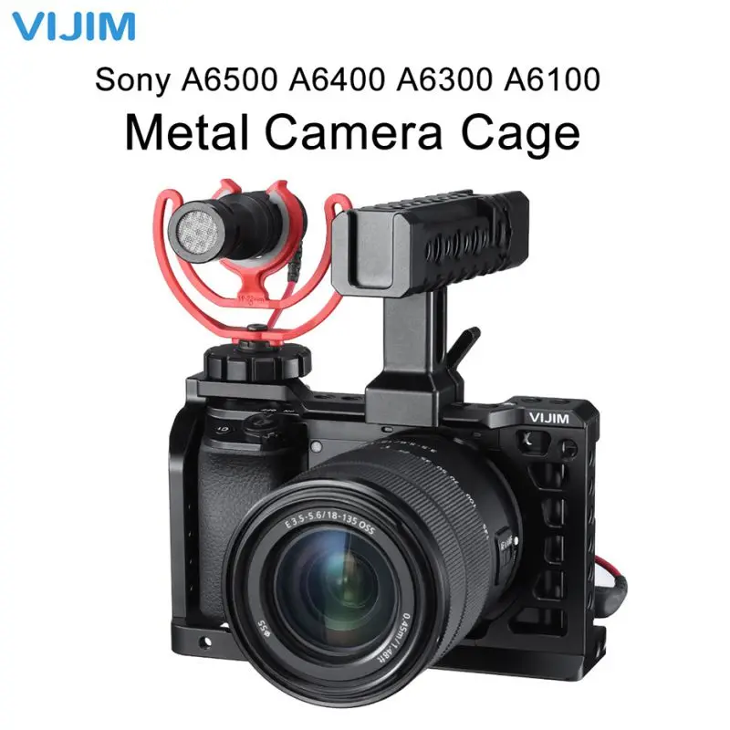 Универсальный VIJIM CA-01 клетка для камеры, ручка для sony A6500A6400A6300A6100 аксессуары для камеры