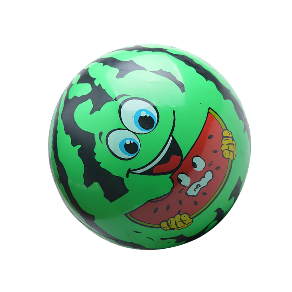 Watermelon Face Children Inflatable Blow-up Ball Beach Pool Toy 8.66