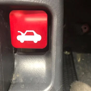 

1pc Hood Lock Control Car Auto For Honda Civic CRV Aluminum Red Anti-corrosion