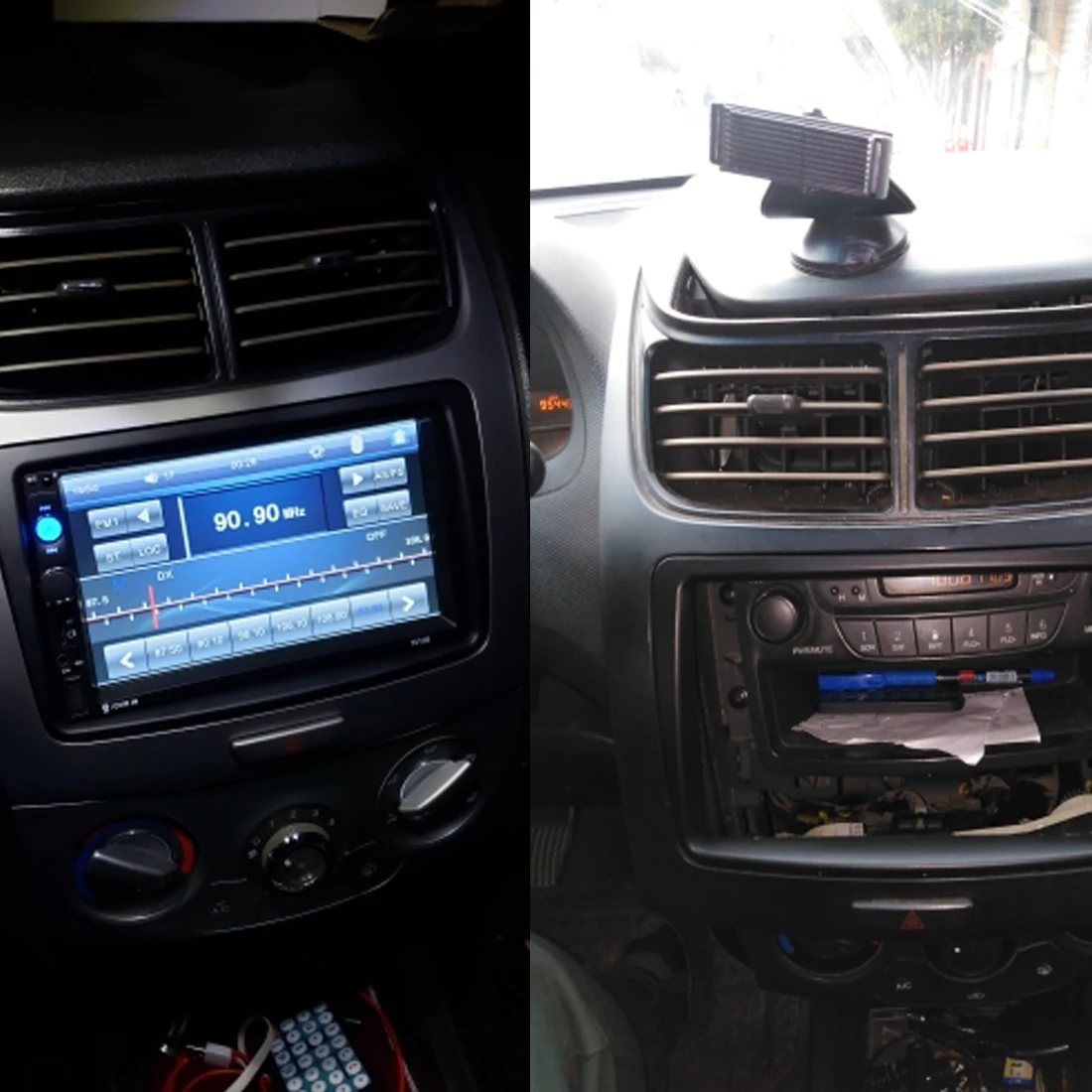 Car Radio Fascias DVD Stereo Panel Fascia Dash Mount Kits Refit installation Trim Frame Bezel for Chevrolet Sail