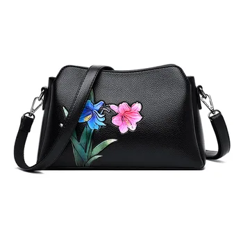 

High Quality Women's Genuine Leather Handbags Hot Sale Print Small Bags Lady Shell Bags For Women Messenger Bag