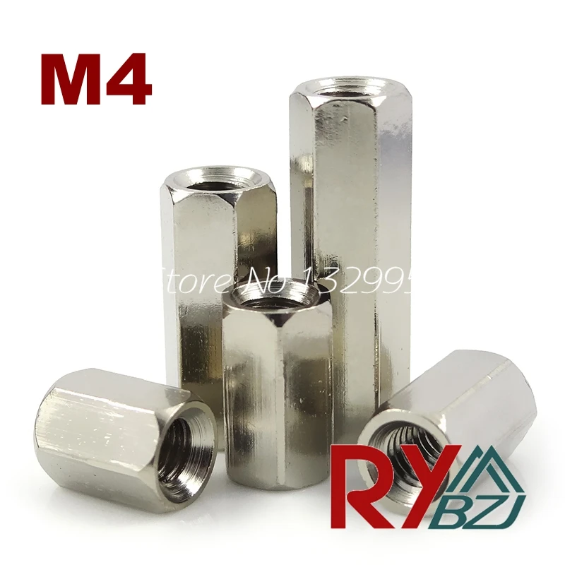 M4 Brass Standoff Spacer Female Female Nickel plated Spacing Screws