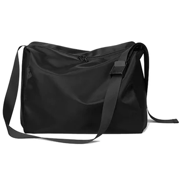 

Men's Large Capacity Messenger Bag Sports Fitness Bag Casual Nylon Travel Bag