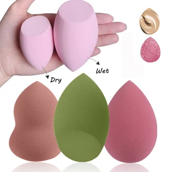 

1PC Cosmetic Puff Water Drop Shape Sponge Powder Puff Blending Face Liquid Foundation Cream Cosmetic Make Up Tools Drop Ship