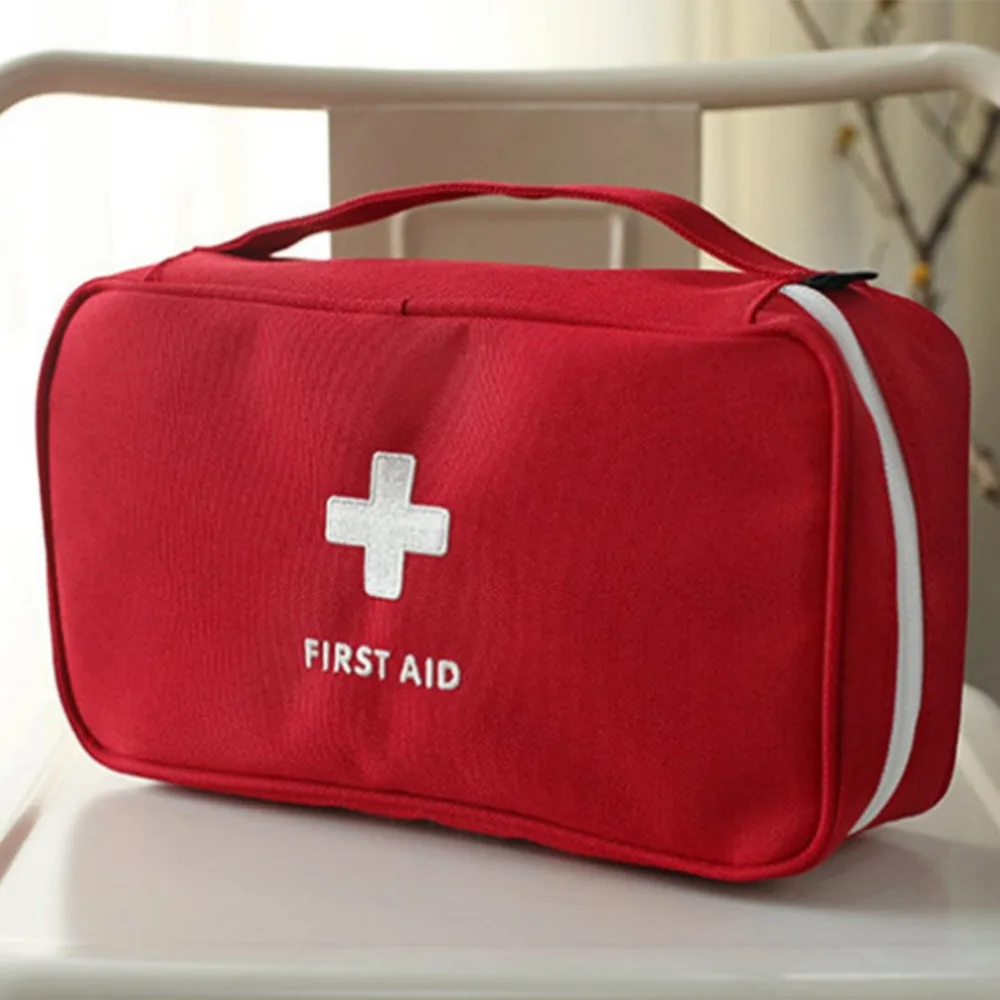 Portable Household Medicine Bag Multi-Layer Empty First Aid Pouch Bag Outdoor Car Bag Travel Rescue Bag For Emergency Case