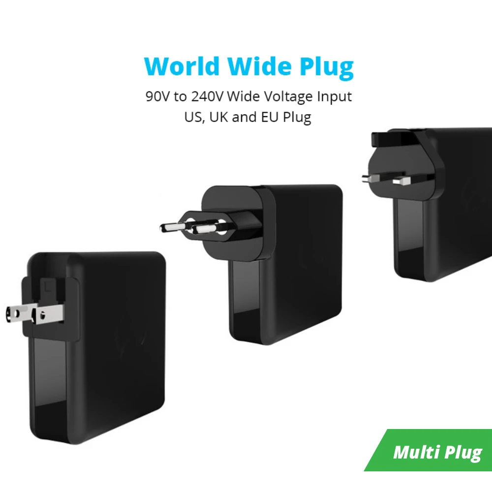 61 Вт USB C type C PD QC 3,0 4 порта быстрое зарядное устройство 45 Вт адаптер питания для Macbook Pro Air hp lenovo Asus Xiaomi huawei ноутбук планшет