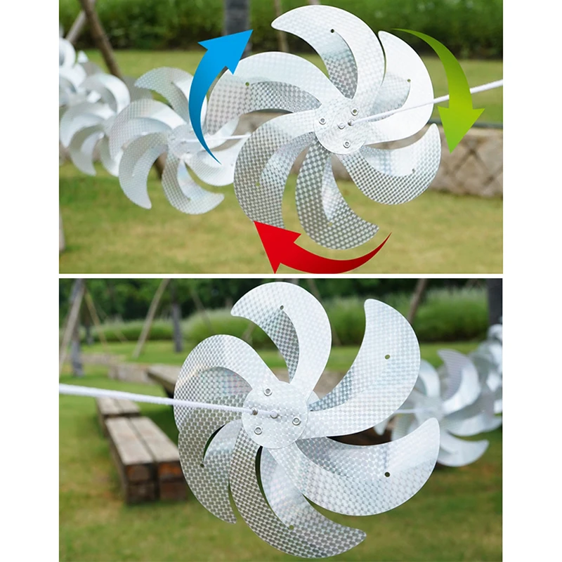 Bird Repellent Windmill String Garden Decoration Reflective Bird Drive Scaring Belt For Garden Yard