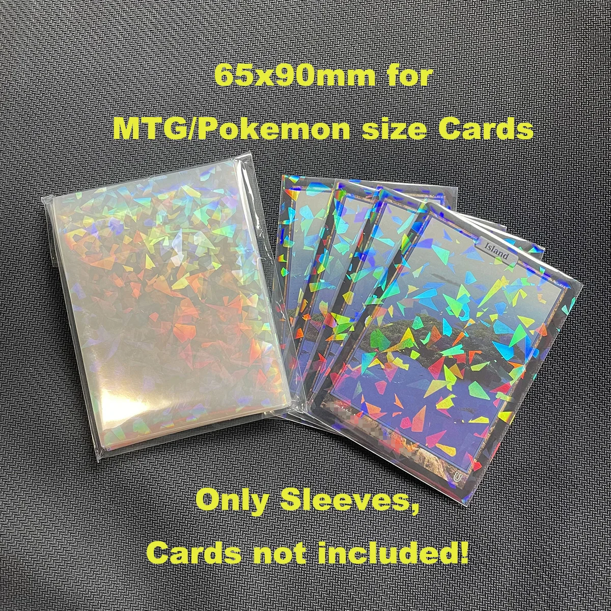 100Pcs/lot 57x89 Laser Rainbow Hologram Clear Cards Sleeves Shinning Gaming  Foil Card Cover for Star Idol Cards Album Post Cards - AliExpress