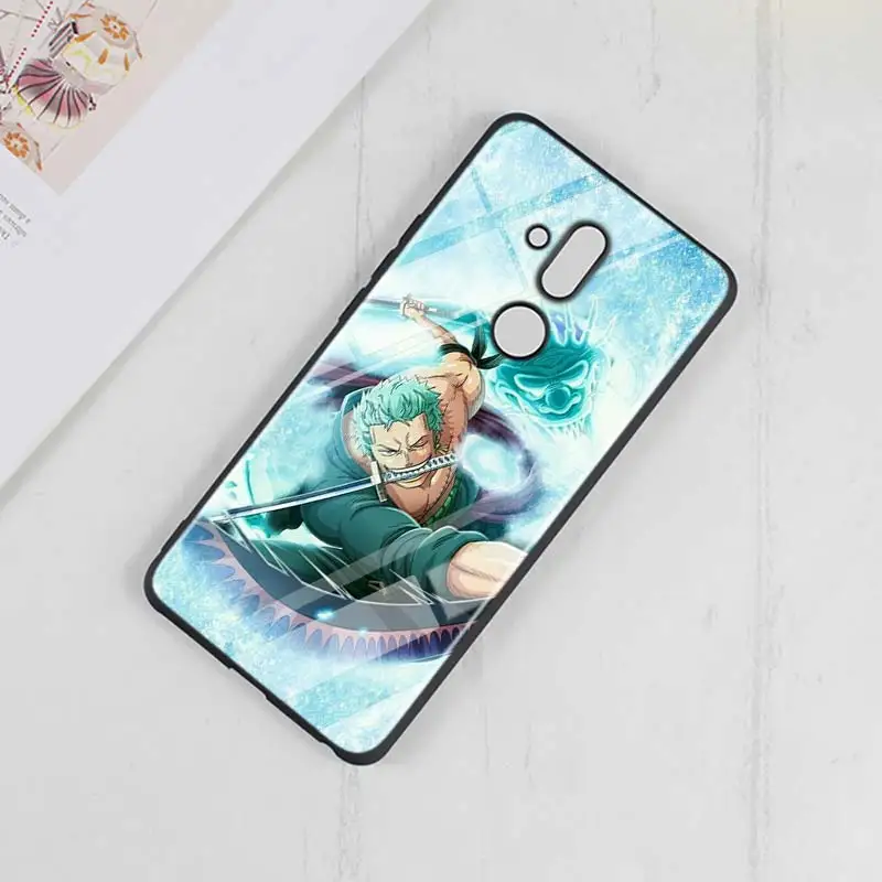 One piece Аниме Мода для huawei mate 30 20 20X(5G) 10 Lite Y9 Y7 Y6 Y5 Pro Prime Lite глянцевый черный чехол для телефона
