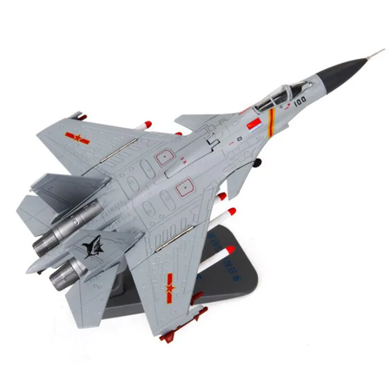 1/100 весы темно-синяя армейская китайская J-15 аналогичная Россия Су 33 бои Сокол самолет военные модели взрослые дети игрушки дисплей
