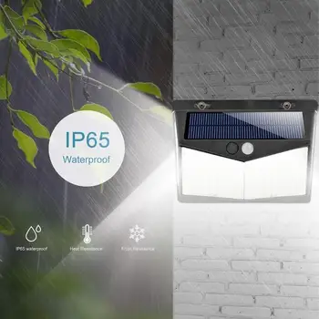 

208LED Solar Power PIR Motion Sensor Wall Light Outdoor Garden Street Lamp