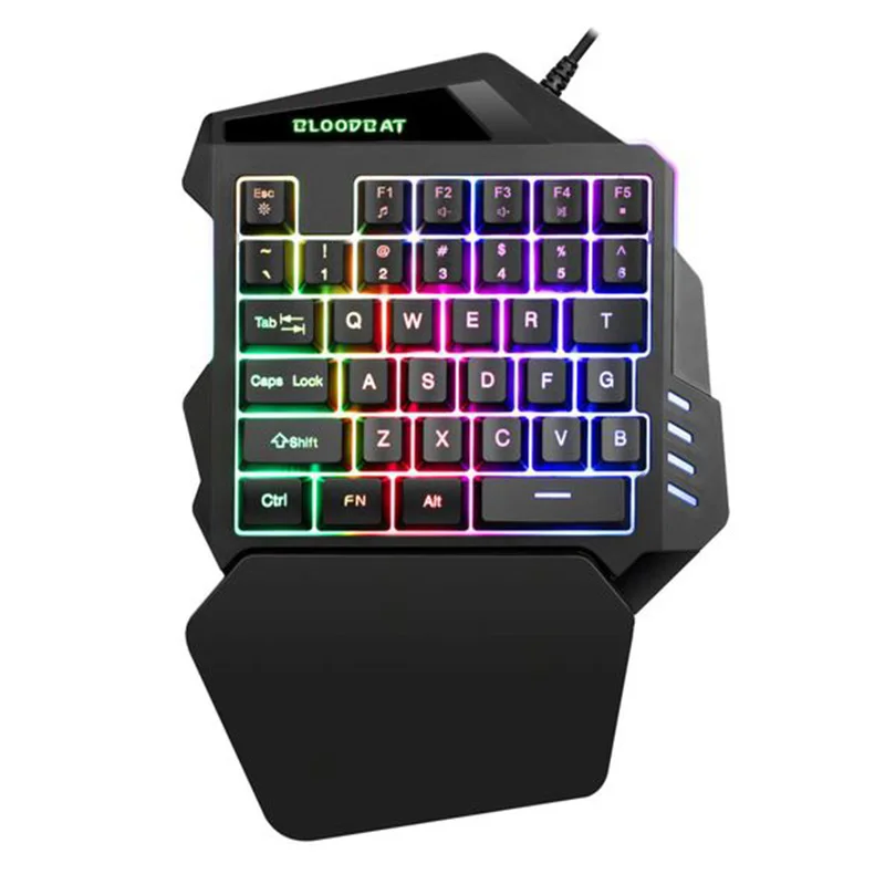 

G94 35 Keys Mini Gaming Keyboard With 3 colors LED Backlight One-handed USB Wired Keypads For Computer Desktop Laptop Phone