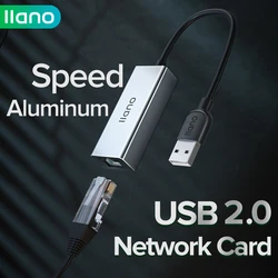 Llano placa de rede externa com fio, 2500m, usb c, 2.5g, conversor de placa de rede externa tipo c para rj45, hub adaptador de lan ethernet para macbook pro
