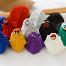 Сезон: весна–лето новая тенденция хлопковые носки парные носки; носки с вышивкой мультяшного забавного улыбка Для мужчин и Для женщин носки