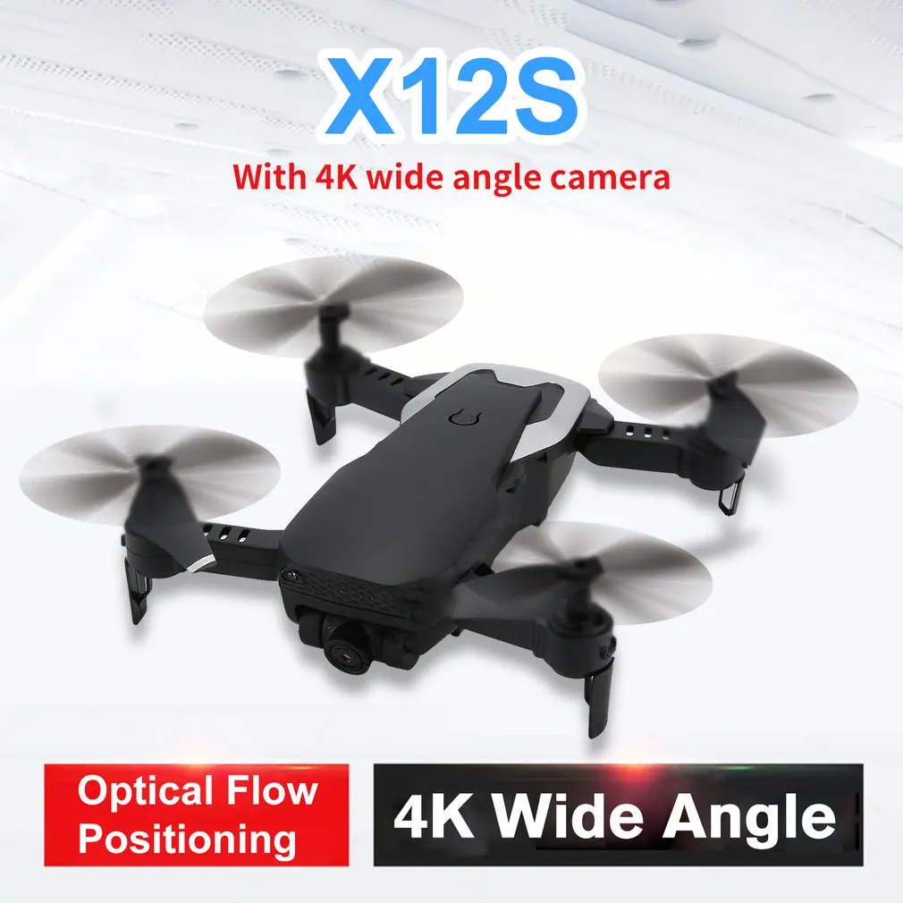 X12S складной Дрон с камерой 4 K/1080 P HD 4 оси оптического потока WiFi FPV Дрон RC самолет высота удержания вертолет