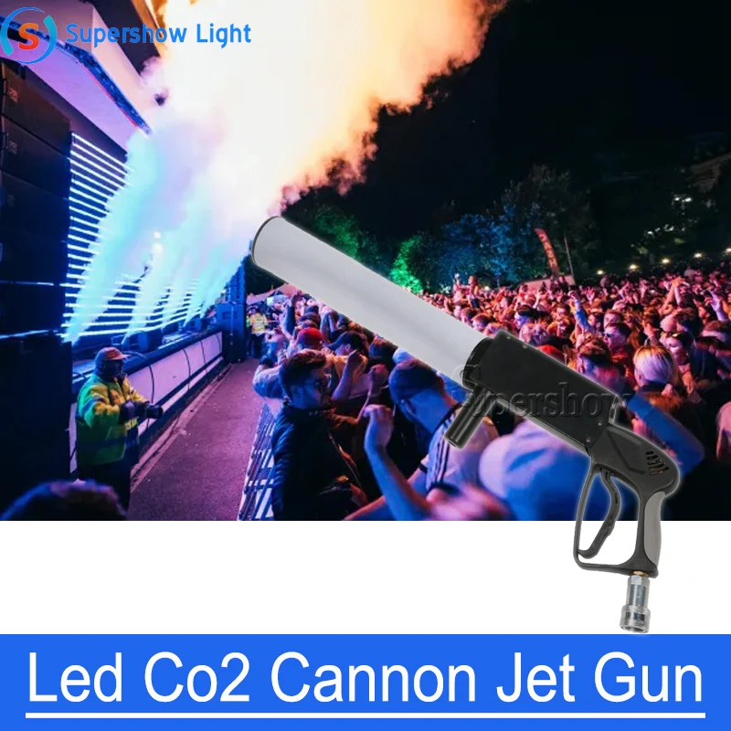 LEDCO2GunDJStageCO2JetMachineColorfulCO2FogSprayCannon