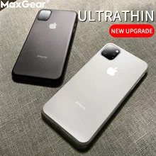 0,3 мм Ультра тонкие оригинальные ПП матовые i телефонные чехлы для iPhone 11 Pro Max XS XR X 6 S 6 S 7 8 Plus SE 5S Жесткий противоударный прозрачный чехол