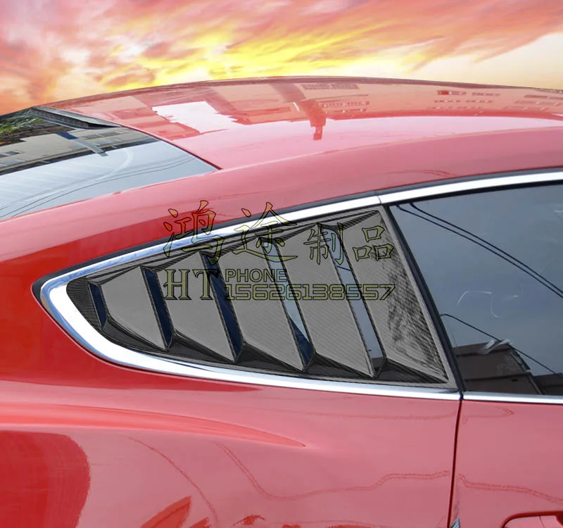 Подходит для FORD MUSTANG Отделка боковой двери из углеродного волокна/Mustang окно из углеродного волокна/дверь/окно Боковая Отделка