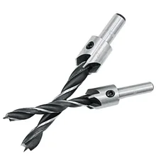 Трехконтурная деревообрабатывающая потайная головка развертка для дрели деревообрабатывающая фаска ориентированная сверление высокоскоростная стальная буровая долота 4