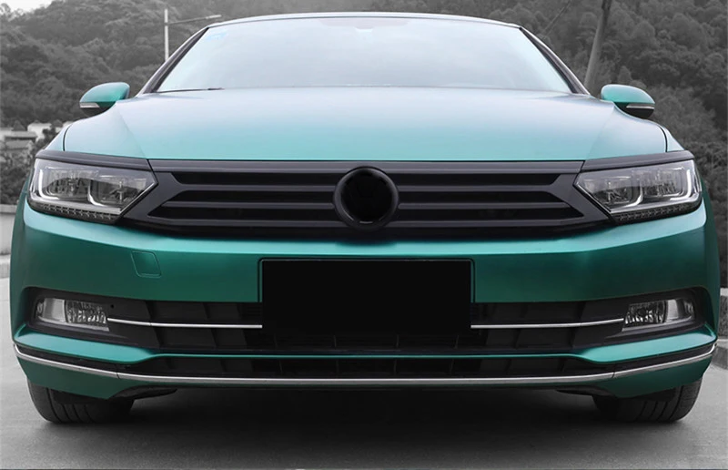 Стайлинг автомобиля Решетка переднего бампера средняя полоса для Volkswagen New Passat B8