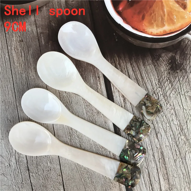 Натуральный ложка из ракушки креативные милые короткие носки для малышей