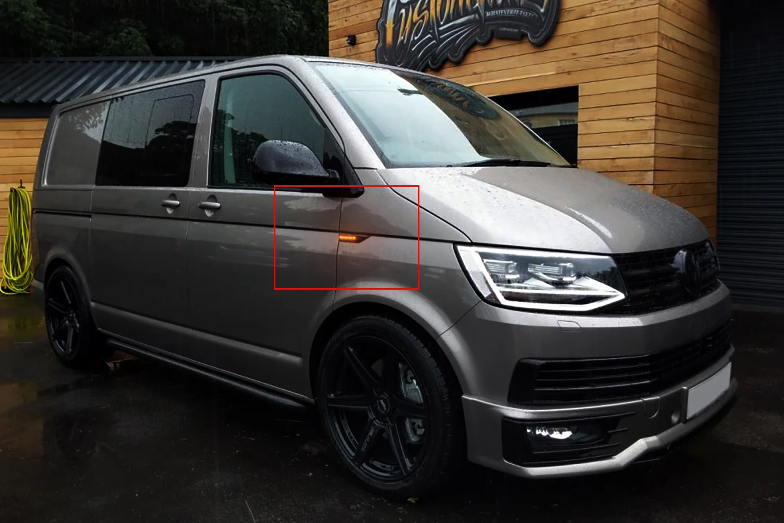 L+ R Янтарный светодиодный светильник с боковым маркером для VW T6 Transporter Caravelle